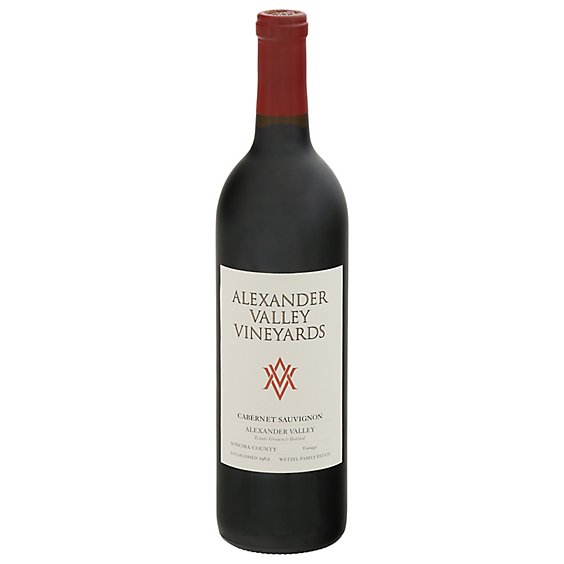 Alexander Valley Vineyards Wine Cabernet Sauvignon Sonoma County Vintage - 750 Ml