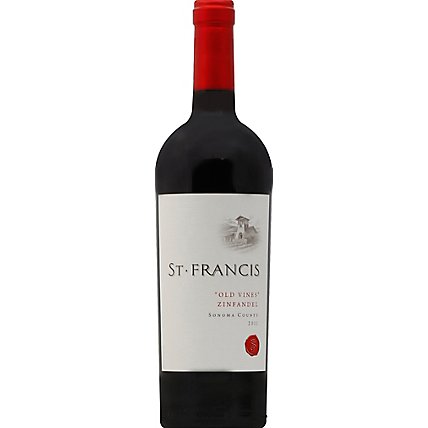 St Francis Old Vine Zinfandel Wine - 750 Ml - Image 2