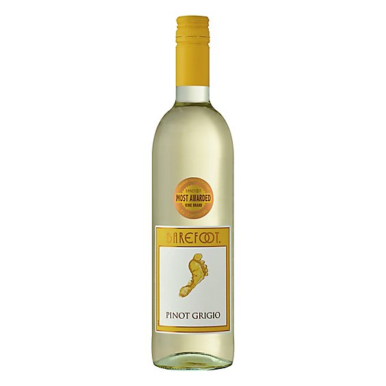 Barefoot Cellars Pinot Grigio White Wine - 750 Ml