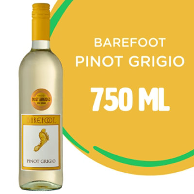 Barefoot Cellars Pinot Grigio White Wine - 750 Ml