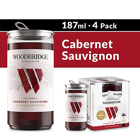 Woodbridge by Robert Mondavi Cabernet Sauvignon Red Wine Bottles - 4-187 Ml