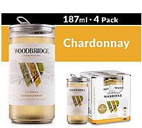 Woodbridge by Robert Mondavi Chardonnay White Wine Cans - 4-187 Ml