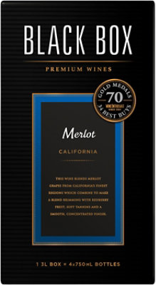 Black Box Merlot Red Wine - 3 Liter