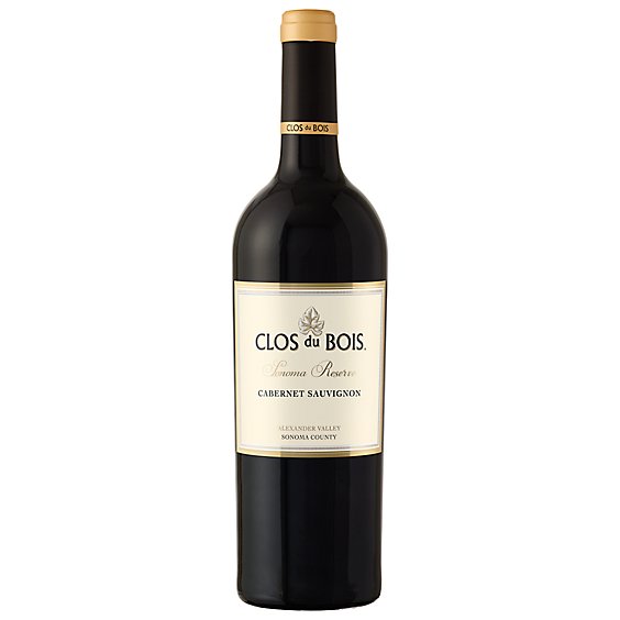 Clos du Bois Sonoma Reserve Alexander Valley Wine Red Cabernet Sauvignon - 750 Ml
