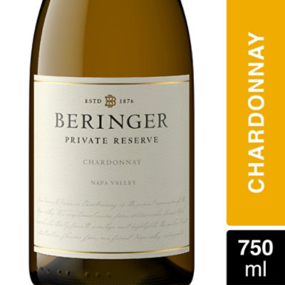 Beringer Private Reserve Napa Valley Chardonnay White Wine - 750 Ml - Image 1