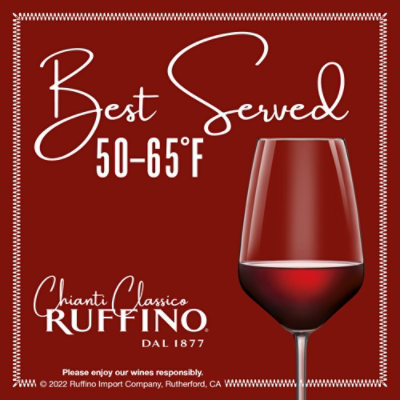 Ruffino Riserva Ducale Chianti Classico DOCG Sangiovese Red Blend Italian Red Wine - 750 Ml - Image 4