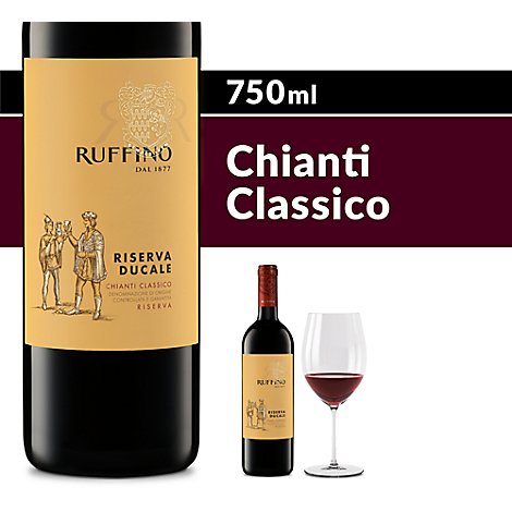 Riserva Ducale Chianti Classico DOCG Sangiovese Red Blend Italian Red Wine - 750 Ml