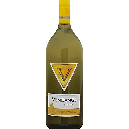 Vendange Wine White Chardonnay - 1.5 Liter - Image 2