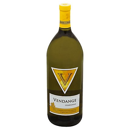 Vendange Wine White Chardonnay - 1.5 Liter - Image 1
