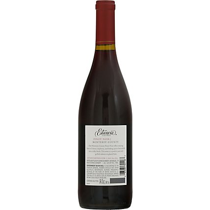 Estancia Wine Red Pinot Noir - 750 Ml - Image 4