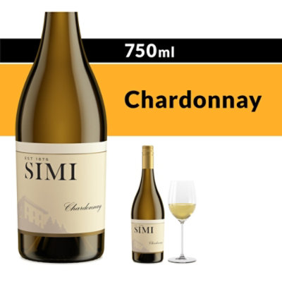 SIMI Chardonnay White Wine - 750 Ml - Image 1