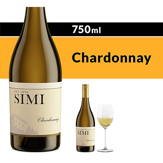 SIMI Sonoma County Chardonnay White Wine - 750 Ml