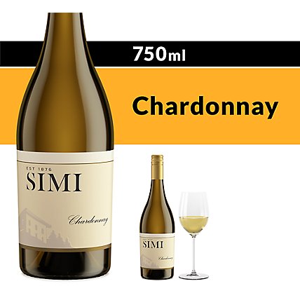 SIMI Sonoma County Chardonnay White Wine - 750 Ml - Image 1