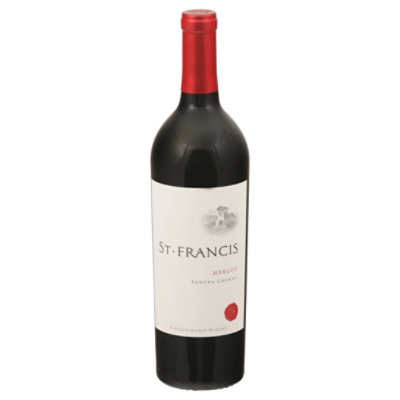 St Francis Merlot Wine - 750 Ml - Image 1