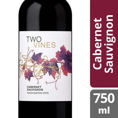 Two Vines Wine Cabernet Sauvignon - 750 Ml - Image 1