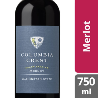 Columbia Crest Grand Estates Merlot Red Wine - 750 Ml - Image 1