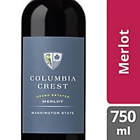 Columbia Crest Grand Estates Merlot Red Wine - 750 Ml - Image 1