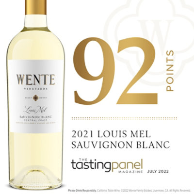 Wente Sauvignon Blanc Wine - 750 Ml - Image 3