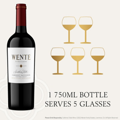 Wente Wine Cabernet Sauvignon Southern Hills Livermore Valley - 750 Ml - Image 5