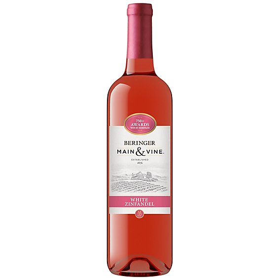Beringer Main & Vine White Zinfandel Pink Wine - 750 Ml
