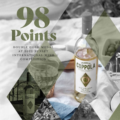 Coppola Diamond Collection Appellation Series Sonoma County Sauvignon Blanc White Wine - 750 Ml - Image 3