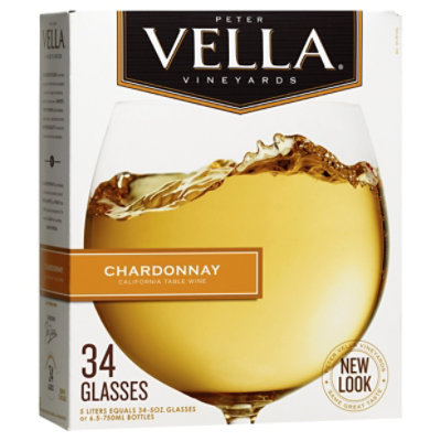 Peter Vella Chardonnay White Box Wine - 5 Liter - Image 5