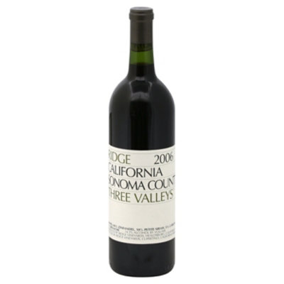 Ridge Sonoma Three Valleys Red Wine - 750 Ml