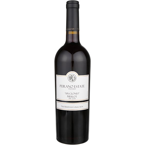 Peirano Estate Vineyards Heritage Collection Six-Clones Merlot Wine - 750 Ml