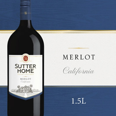 Sutter Home Merlot Red Wine Bottle - 1.5 Liter