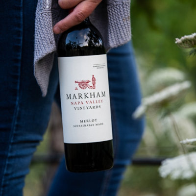 Markham Napa Valley Merlot Wine - 750 Ml - Image 3