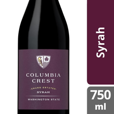 Columbia Crest Grand Estates Syrah Red Wine - 750 Ml - Image 1
