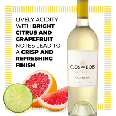 Clos du Bois Wine White Pinot Grigio - 750 Ml - Image 4