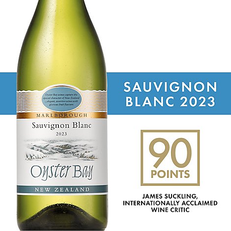 Oyster Bay Wine Sauvignon Blanc Marlborough New Zealand - 750 Ml