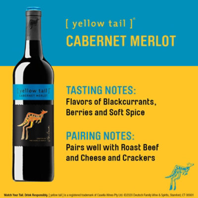 yellow tail Cabernet- Merlot Wine - 1.5 Liter - Image 2