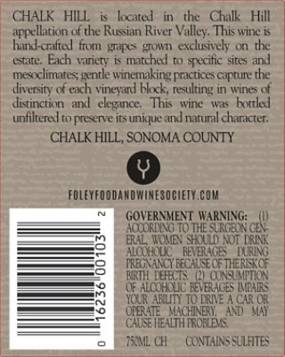 Chalk Hill Russian River Valley Chardonnay Wine - 750 Ml - Image 2