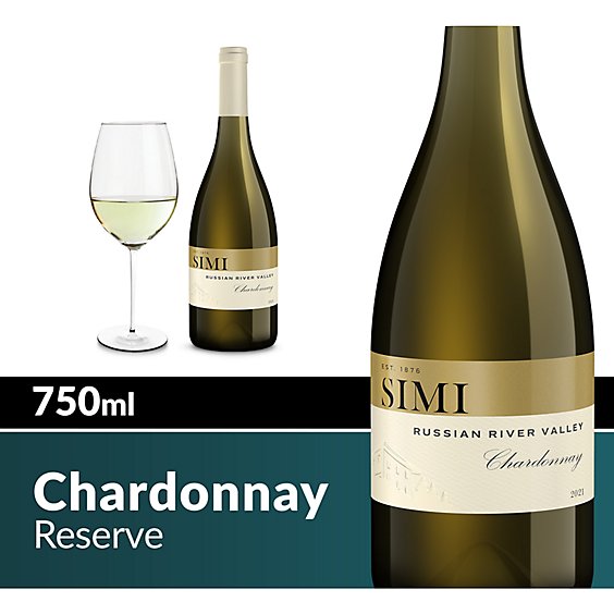 SIMI Russian River Valley Chardonnay White Wine - 750 Ml