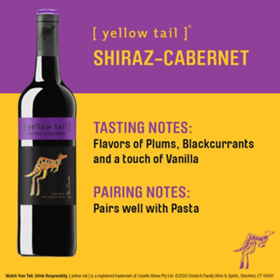 yellow tail Shiraz Cabernet Wine - 750 Ml - Image 3