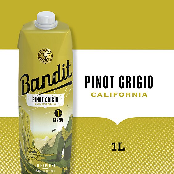 Bandit Pinot Grigio White Wine Box - 1 Liter