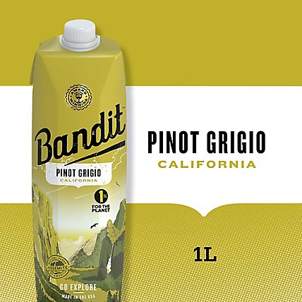 Bandit Pinot Grigio White Wine Box - 1 Liter - Image 1