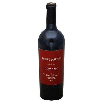 Louis M Martini Monte Rosso Vineyards Cabernet Sauvignon Wine - 750 Ml - Image 1