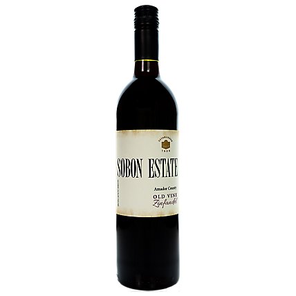 Sobon Estate Old Vines Zinfandel Wine - 750 Ml - Image 1
