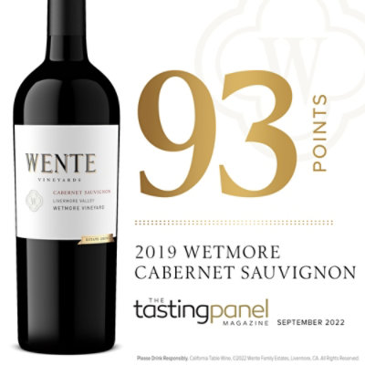 Wente Charles Wetmore Wine Cabernet Sauvignon San Francisco Bay - 750 Ml - Image 5