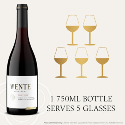 Wente Riva Ranch Wine Pinot Noir - 750 Ml - Image 4