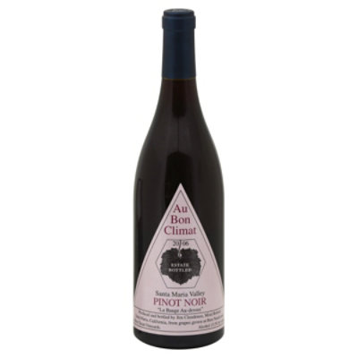 Au Bon Climat Le Bauge Pinot Noir Wine - 750 Ml