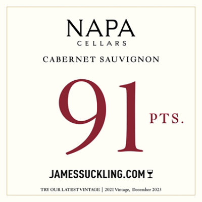 Napa Cellars Cabernet Sauvignon Red Wine Wine Bottle - 750 Ml - Image 3