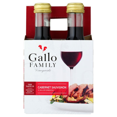 Gallo Family Vineyards Cabernet Sauvignon Red Wine -4 - 187 Ml - Image 3