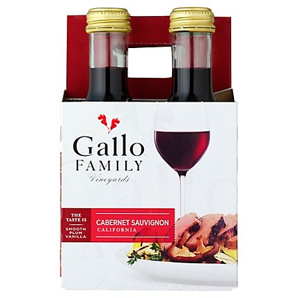 Gallo Family Vineyards Cabernet Sauvignon Red Wine -4 - 187 Ml - Image 1