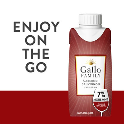 Gallo Family Vineyards Cabernet Sauvignon Tetra - 4 - 200 Ml - Image 3