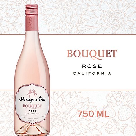 Menage a Trois Rose Wine Bottle - 750 Ml