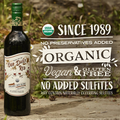 Our Daily Red Orleans Hill Wine Sulfites Free - 750 Ml - Image 4